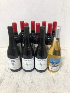 12 X ASSORTED BOTTLES OF WINE TO INCLUDE CHÂTEAU LES TUILERIES 2022 BORDEAUX RED WINE 75CL 13% ALC VOL (WE OPERATE A CHALLENGE 25 POLICY. 18+ ID MAY BE REQUIRED UPON COLLECTION/DELIVERY, E.G. A VALID