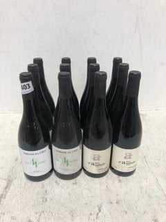 12 X ASSORTED BOTTLES OF WINE TO INCLUDE MAS D'ANGLADE MONTPEYROUX RED WINE 75CL 13.5% ALC VOL (WE OPERATE A CHALLENGE 25 POLICY. 18+ ID MAY BE REQUIRED UPON COLLECTION/DELIVERY, E.G. A VALID PASSPOR