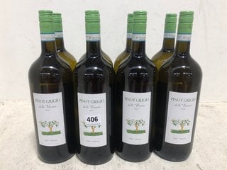 (COLLECTION ONLY) 8 X PINOT GRIGIO DELLE VENEZIE DOC 2022 ITALIA WHITE WINE 150CL 12% ALC VOL (WE OPERATE A CHALLENGE 25 POLICY. 18+ ID MAY BE REQUIRED UPON COLLECTION/DELIVERY, E.G. A VALID PASSPORT