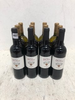 12 X ASSORTED BOTTLES OF WINE TO INCLUDE CHÂTEAU DROLOU CORBIERES 2022 RED WINE 75CL 13.5% ALC VOL (WE OPERATE A CHALLENGE 25 POLICY. 18+ ID MAY BE REQUIRED UPON COLLECTION/DELIVERY, E.G. A VALID PAS