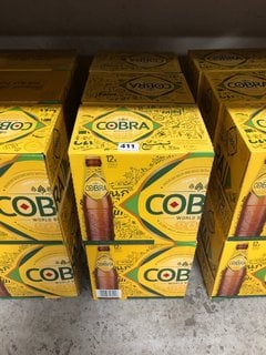 (COLLECTION ONLY) 6 X BOXES OF 12 COBRA LAGER - EACH BOTTLE 330ML 4.5% ALC VOL - BBE 30 APR 2024 (WE OPERATE A CHALLENGE 25 POLICY. 18+ ID MAY BE REQUIRED UPON COLLECTION/DELIVERY, E.G. A VALID PASSP