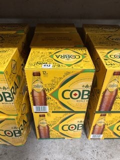 (COLLECTION ONLY) 6 X BOXES OF 12 COBRA LAGER - EACH BOTTLE 330ML 4.5% ALC VOL - BBE 30 APR 2024 (WE OPERATE A CHALLENGE 25 POLICY. 18+ ID MAY BE REQUIRED UPON COLLECTION/DELIVERY, E.G. A VALID PASSP