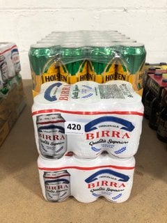 (COLLECTION ONLY) QTY OF ASSORTED BEER TO INCLUDE ORIGINALE BIRRA ITALIAN STYLE BEER 33CL CANS 4.7% ALC VOL - BBE 09/01/2025 (WE OPERATE A CHALLENGE 25 POLICY. 18+ ID MAY BE REQUIRED UPON COLLECTION/