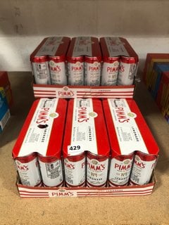 (COLLECTION ONLY) QTY OF PIMMS PERFECTLY MIXED WITH LEMONADE CANS - EACH CAN 250ML 5.4% ALC VOL (WE OPERATE A CHALLENGE 25 POLICY. 18+ ID MAY BE REQUIRED UPON COLLECTION/DELIVERY, E.G. A VALID PASSPO