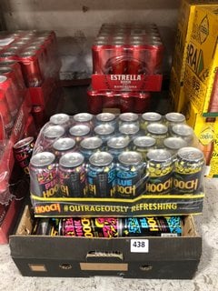 (COLLECTION ONLY) QTY OF ASSORTED CANNED ALCOHOLIC BEVERAGES TO INCLUDE ESTRELLA DAMM BARCELONA LAGER BEER 500ML 4.6% ALC VOL - BBE 15/11/24 (WE OPERATE A CHALLENGE 25 POLICY. 18+ ID MAY BE REQUIRED