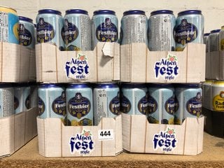 (COLLECTION ONLY) QTY OF ALPEN FESTBIER CANNED BEER DRINKS - EACH CAN 50CL 5.5% ALC VOL (WE OPERATE A CHALLENGE 25 POLICY. 18+ ID MAY BE REQUIRED UPON COLLECTION/DELIVERY, E.G. A VALID PASSPORT OR PH