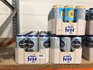 (COLLECTION ONLY) QTY OF ASSORTED ALCOHOLIC BEVERAGES TO INCLUDE ALPEN FESTBIER CANNED BEER DRINKS - EACH CAN 50CL 5.5% ALC VOL (WE OPERATE A CHALLENGE 25 POLICY. 18+ ID MAY BE REQUIRED UPON COLLECTI