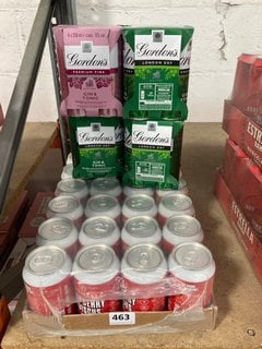 (COLLECTION ONLY) QTY OF ASSORTED CANNED ALCOHOLIC BEVERAGES TO INCLUDE ESTRELLA DAMM BARCELONA LAGER BEER 500ML 4.6% ALC VOL - BBE 15/11/24 (WE OPERATE A CHALLENGE 25 POLICY. 18+ ID MAY BE REQUIRED