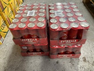 (COLLECTION ONLY) QTY OF ESTRELLA DAMM BARCELONA LAGER BEER - EACH CAN 500ML 4.6% ALC VOL - BBE 15/11/2024 (WE OPERATE A CHALLENGE 25 POLICY. 18+ ID MAY BE REQUIRED UPON COLLECTION/DELIVERY, E.G. A V