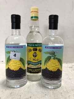 2 X YUZU GIN 70CL ALC 46% TO INCLUDE WRAY & NEPHEW WHITE OVERPROOF RUM 70CL ALC 63% (WE OPERATE A CHALLENGE 25 POLICY. 18+ ID MAY BE REQUIRED UPON COLLECTION/DELIVERY, E.G. A VALID PASSPORT OR PHOTO