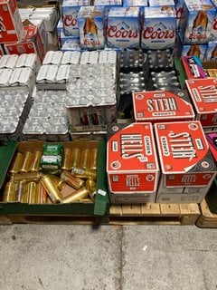 (COLLECTION ONLY) PALLET OF ASSORTED ALCOHOLIC BEVERAGES TO INCLUDE HOBGOBLIN RUBY BEER PINT CANS 568ML 4.5% ALC VOL - BBE 31/08/25 (WE OPERATE A CHALLENGE 25 POLICY. 18+ ID MAY BE REQUIRED UPON COLL