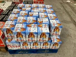 (COLLECTION ONLY) PALLET OF COORS BOTTLED BEER 330ML 4% ALC VOL - BBE 28/02/25 (WE OPERATE A CHALLENGE 25 POLICY. 18+ ID MAY BE REQUIRED UPON COLLECTION/DELIVERY, E.G. A VALID PASSPORT OR PHOTO DRIVI