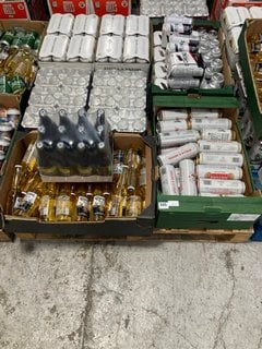 (COLLECTION ONLY) PALLET OF ASSORTED ALCOHOLIC BEVERAGES TO INCLUDE CARLING LAGER 440ML 4% ALC VOL - BBE 30/11/24 (WE OPERATE A CHALLENGE 25 POLICY. 18+ ID MAY BE REQUIRED UPON COLLECTION/DELIVERY, E