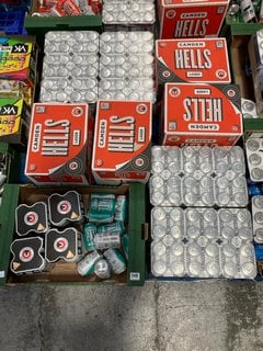 (COLLECTION ONLY) PALLET OF ASSORTED ALCOHOLIC BEVERAGES TO INCLUDE HOBGOBLIN RUBY BEER PINT CANS 568ML 4.5% ALC VOL - BBE 31/08/25 (WE OPERATE A CHALLENGE 25 POLICY. 18+ ID MAY BE REQUIRED UPON COLL