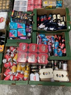 (COLLECTION ONLY) PALLET OF ASSORTED ALCOHOLIC BEVERAGES TO INCLUDE STELLA ARTOIS 440ML 4.6% ALC VOL - BBE AUG 25 (WE OPERATE A CHALLENGE 25 POLICY. 18+ ID MAY BE REQUIRED UPON COLLECTION/DELIVERY, E