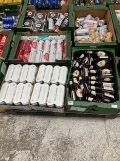 (COLLECTION ONLY) PALLET OF ASSORTED ALCOHOLIC BEVERAGES TO INCLUDE BIRRA MORETTI PREMIUM LAGER 330ML 4.6% ALC VOL - BBE 31/08/25 (WE OPERATE A CHALLENGE 25 POLICY. 18+ ID MAY BE REQUIRED UPON COLLEC