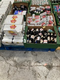 (COLLECTION ONLY) PALLET OF ASSORTED ALCOHOLIC BEVERAGES TO INCLUDE BEAVERTOWN SUN GOD TROPICAL IPA 440ML 6.3% ALC VOL - BBE 10/04/25 (WE OPERATE A CHALLENGE 25 POLICY. 18+ ID MAY BE REQUIRED UPON CO