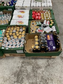 (COLLECTION ONLY) PALLET OF ASSORTED ALCOHOLIC BEVERAGES TO INCLUDE HOBGOBLIN GOLD BEER 440ML 4.3% ALC VOL - BBE 31/08/25 (WE OPERATE A CHALLENGE 25 POLICY. 18+ ID MAY BE REQUIRED UPON COLLECTION/DEL