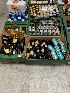 (COLLECTION ONLY) PALLET OF ASSORTED ALCOHOLIC BEVERAGES TO INCLUDE CAMDEN PALE ALE 330ML 4% ALC VOL - BBE MAY 25 (WE OPERATE A CHALLENGE 25 POLICY. 18+ ID MAY BE REQUIRED UPON COLLECTION/DELIVERY, E