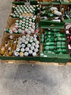 (COLLECTION ONLY) PALLET OF ASSORTED ALCOHOLIC BEVERAGES TO INCLUDE CORONA EXTRA 330ML 4.5% ALC VOL - BBE JUN 25 (WE OPERATE A CHALLENGE 25 POLICY. 18+ ID MAY BE REQUIRED UPON COLLECTION/DELIVERY, E.