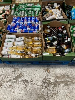 (COLLECTION ONLY) PALLET OF ASSORTED ALCOHOLIC BEVERAGES TO INCLUDE CORONA EXTRA 330ML 4.5% ALC VOL - BBE JUN 25 (WE OPERATE A CHALLENGE 25 POLICY. 18+ ID MAY BE REQUIRED UPON COLLECTION/DELIVERY, E.