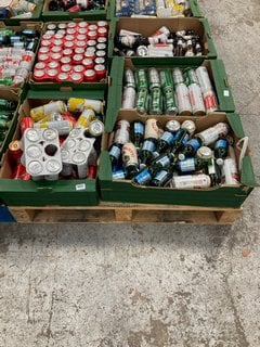 (COLLECTION ONLY) PALLET OF ASSORTED ALCOHOLIC BEVERAGES TO INCLUDE ESTRELLA DAMM LAGER BEER 500ML 4.6% ALC VOL - BBE 15/11/24 (WE OPERATE A CHALLENGE 25 POLICY. 18+ ID MAY BE REQUIRED UPON COLLECTIO