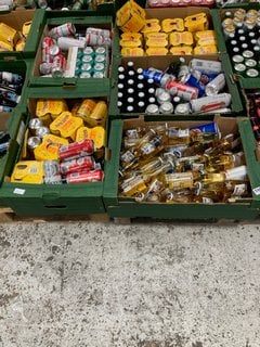 (COLLECTION ONLY) PALLET OF ASSORTED ALCOHOLIC BEVERAGES TO INCLUDE BUDWEISER CANS 440ML 4.5% ALC VOL - BBE AUG 25 (WE OPERATE A CHALLENGE 25 POLICY. 18+ ID MAY BE REQUIRED UPON COLLECTION/DELIVERY,