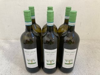 (COLLECTION ONLY) 6 X BOTTLES OF DEL VENEZIE PINOT GRIGIO WHITE WINE 150CL ALC 12% (WE OPERATE A CHALLENGE 25 POLICY. 18+ ID MAY BE REQUIRED UPON COLLECTION/DELIVERY, E.G. A VALID PASSPORT OR PHOTO D