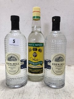 2 X EDEN MILL ST ANDREWS ORIGINAL GIN 70CL ALC 40% TO INCLUDE WRAY & NEPHEW WHITE OVERPROOF RUM 70CL ALC 63% (WE OPERATE A CHALLENGE 25 POLICY. 18+ ID MAY BE REQUIRED UPON COLLECTION/DELIVERY, E.G. A