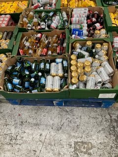 (COLLECTION ONLY) PALLET OF ASSORTED ALCOHOLIC BEVERAGES TO INCLUDE BUDWEISER CANS 440ML 4.5% ALC VOL - BBE SEP 25 (WE OPERATE A CHALLENGE 25 POLICY. 18+ ID MAY BE REQUIRED UPON COLLECTION/DELIVERY,