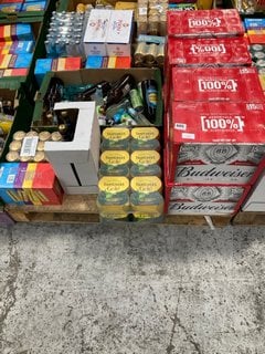 (COLLECTION ONLY) PALLET OF ASSORTED ALCOHOLIC BEVERAGES TO INCLUDE AU VODKA VARIETY PACK 330ML ALC 5% - BBE AUG 25 (WE OPERATE A CHALLENGE 25 POLICY. 18+ ID MAY BE REQUIRED UPON COLLECTION/DELIVERY,