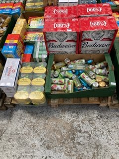 (COLLECTION ONLY) PALLET OF ASSORTED ALCOHOLIC BEVERAGES TO INCLUDE AU VODKA VARIETY PACK 330ML ALC 5% - BBE AUG 25 (WE OPERATE A CHALLENGE 25 POLICY. 18+ ID MAY BE REQUIRED UPON COLLECTION/DELIVERY,