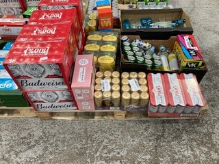 (COLLECTION ONLY) PALLET OF ASSORTED ALCOHOLIC BEVERAGES TO INCLUDE AU VODKA VARIETY PACK 330ML ALC 5% - BBE AUG 25 (WE OPERATE A CHALLENGE 25 POLICY. 18+ ID MAY BE REQUIRED UPON COLLECTION/DELIVERY,