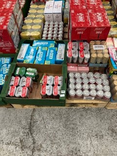 (COLLECTION ONLY) PALLET OF ASSORTED ALCOHOLIC BEVERAGES TO INCLUDE AU VODKA BLUE RASPBERRY 330ML ALC 5% - BBE DEC 25 (WE OPERATE A CHALLENGE 25 POLICY. 18+ ID MAY BE REQUIRED UPON COLLECTION/DELIVER