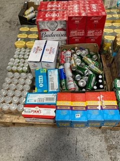 (COLLECTION ONLY) PALLET OF ASSORTED ALCOHOLIC BEVERAGES TO INCLUDE AU VODKA VARIETY PACK 330ML ALC 5% - BBE AUG 25 (WE OPERATE A CHALLENGE 25 POLICY. 18+ ID MAY BE REQUIRED UPON COLLECTION/DELIVERY,