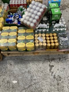 (COLLECTION ONLY) PALLET OF ASSORTED ALCOHOLIC BEVERAGES TO INCLUDE AU VODKA VARIETY PACK 330ML ALC 5% - BBE AUG 25 (WE OPERATE A CHALLENGE 25 POLICY. 18+ ID MAY BE REQUIRED UPON COLLECTION/DELIVERY,