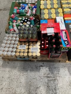 (COLLECTION ONLY) PALLET OF ASSORTED ALCOHOLIC BEVERAGES TO INCLUDE AU VODKA VARIETY PACK 330ML ALC 5% - BBE AUG 25 (WE OPERATE A CHALLENGE 25 POLICY. 18+ ID MAY BE REQUIRED UPON COLLECTION/DELIVERY,