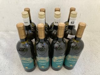 12 X BOTTLES OF ASSORTED WINES TO INCLUDE TERRE SICILIANE VIOGNIER 2022 WHITE WINE 75CL ALC 12.5% (WE OPERATE A CHALLENGE 25 POLICY. 18+ ID MAY BE REQUIRED UPON COLLECTION/DELIVERY, E.G. A VALID PASS