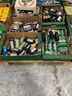 (COLLECTION ONLY) PALLET OF ASSORTED ALCOHOLIC BEVERAGES TO INCLUDE PERLENBACHER PREMIUM PILS CANS 440ML ALC 4.5% - BBE JUN 25 (WE OPERATE A CHALLENGE 25 POLICY. 18+ ID MAY BE REQUIRED UPON COLLECTIO