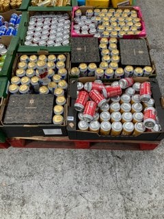 (COLLECTION ONLY) PALLET OF ASSORTED ALCOHOLIC BEVERAGES TO INCLUDE GOSNELLS HAZY NECTAR 330ML ALC 4% - BBE 25.4.26 (WE OPERATE A CHALLENGE 25 POLICY. 18+ ID MAY BE REQUIRED UPON COLLECTION/DELIVERY,