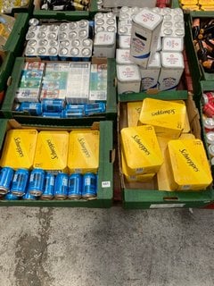 (COLLECTION ONLY) PALLET OF ASSORTED NON ALCOHOLIC BEVERAGES TO INCLUDE PERONI NASTRO AZZURRO NON ALCOHOLIC LAGER 330ML 0.0% ALC VOL - BBE APR 25 (WE OPERATE A CHALLENGE 25 POLICY. 18+ ID MAY BE REQU