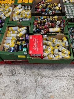 (COLLECTION ONLY) PALLET OF ASSORTED ALCOHOLIC BEVERAGES TO INCLUDE PERLENBACHER RADLER FESTBIER CANS 500ML ALC 2.5% - BBE APR 25 (WE OPERATE A CHALLENGE 25 POLICY. 18+ ID MAY BE REQUIRED UPON COLLEC