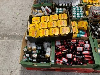 (COLLECTION ONLY) PALLET OF ASSORTED ALCOHOLIC BEVERAGES TO INCLUDE GREENE KING HAZYDAY IPA 330ML ALC 4.3% - BBE DEC 24 (WE OPERATE A CHALLENGE 25 POLICY. 18+ ID MAY BE REQUIRED UPON COLLECTION/DELIV