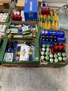 (COLLECTION ONLY) PALLET OF ASSORTED ALCOHOLIC BEVERAGES TO INCLUDE PERLENBACHER RADLER FESTBIER CANS 500ML ALC 2.5% - BBE JAN 25 (WE OPERATE A CHALLENGE 25 POLICY. 18+ ID MAY BE REQUIRED UPON COLLEC