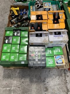 (COLLECTION ONLY) PALLET OF ASSORTED ALCOHOLIC BEVERAGES TO INCLUDE BECKS LAGER 275ML ALC 4% - BBE JAN 25 (WE OPERATE A CHALLENGE 25 POLICY. 18+ ID MAY BE REQUIRED UPON COLLECTION/DELIVERY, E.G. A VA