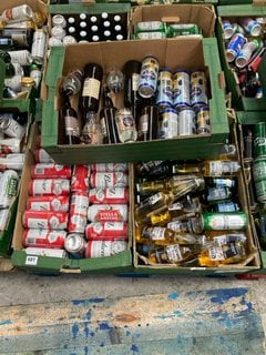 (COLLECTION ONLY) PALLET OF ASSORTED ALCOHOLIC BEVERAGES TO INCLUDE BUDWEISER CANS 440ML 4.5% ALC VOL - BBE AUG 25 (WE OPERATE A CHALLENGE 25 POLICY. 18+ ID MAY BE REQUIRED UPON COLLECTION/DELIVERY,