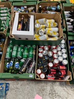 (COLLECTION ONLY) PALLET OF ASSORTED ALCOHOLIC BEVERAGES TO INCLUDE PERLENBACHER RADLER FESTBIER CANS 500ML ALC 2.5% - BBE JAN 25 (WE OPERATE A CHALLENGE 25 POLICY. 18+ ID MAY BE REQUIRED UPON COLLEC