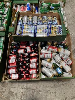 (COLLECTION ONLY) PALLET OF ASSORTED ALCOHOLIC BEVERAGES TO INCLUDE BUDWEISER CANS 440ML 4.5% ALC VOL - BBE AUG 25 (WE OPERATE A CHALLENGE 25 POLICY. 18+ ID MAY BE REQUIRED UPON COLLECTION/DELIVERY,