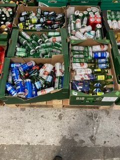 (COLLECTION ONLY) PALLET OF ASSORTED ALCOHOLIC BEVERAGES TO INCLUDE PERLENBACHER PREMIUM PILS CANS 440ML ALC 4.5% - BBE MAR 25 (WE OPERATE A CHALLENGE 25 POLICY. 18+ ID MAY BE REQUIRED UPON COLLECTIO