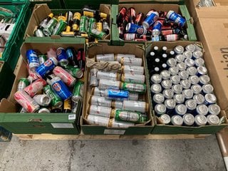 (COLLECTION ONLY) PALLET OF ASSORTED ALCOHOLIC BEVERAGES TO INCLUDE BUDWEISER BOTTLED LAGER 300ML 4.5% ALC VOL - BBE JUL 25 (WE OPERATE A CHALLENGE 25 POLICY. 18+ ID MAY BE REQUIRED UPON COLLECTION/D